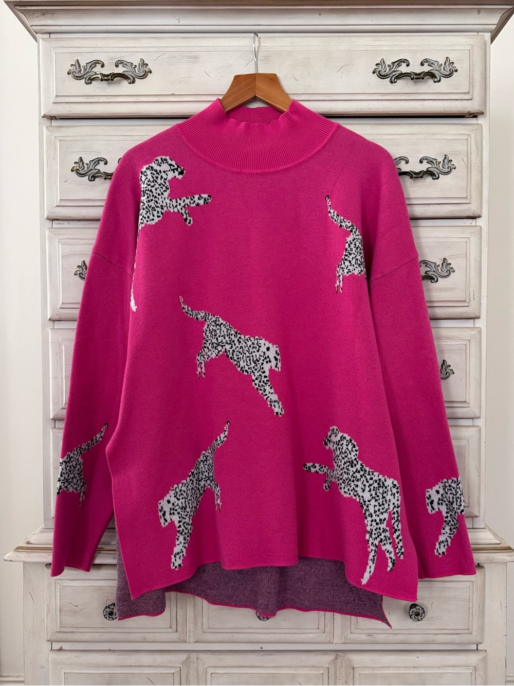 Vici Pink Leopard Sweater - Picture 5 of 7